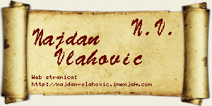 Najdan Vlahović vizit kartica